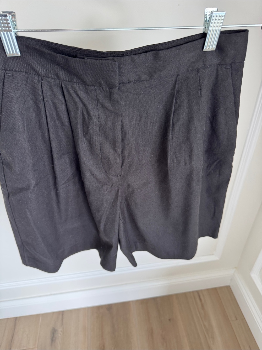 Nordstrom Black Tailored Bermuda Shorts